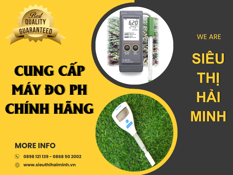 Siêu thị Hải Minh cung cấp và phân phối máy đo độ pH chính hãng