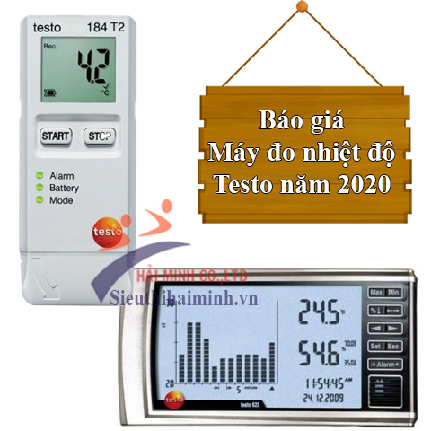 báo giá máy đo độ ẩm và nhiệt độ Testo
