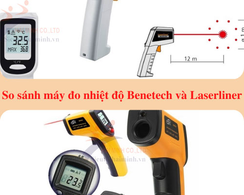 So sánh máy đo nhiệt độ hồng ngoại Benetech và Laserliner