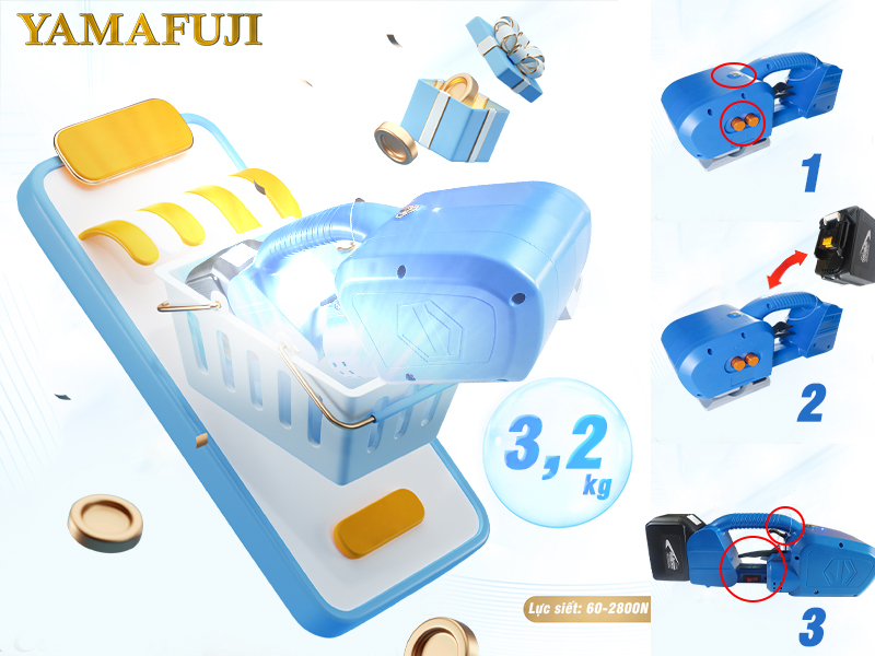Máy đóng đai chạy pin Yamafuji JD-13