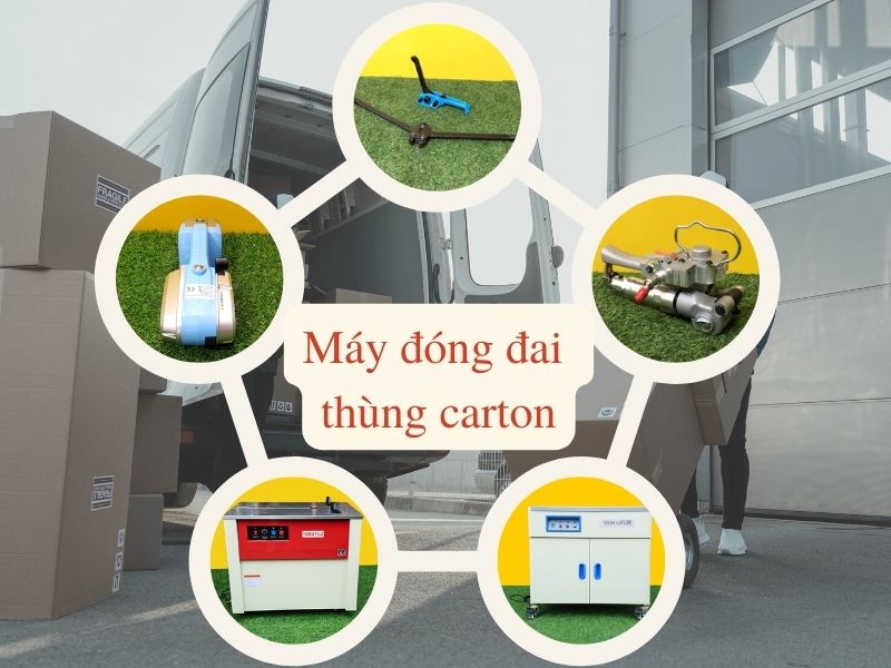 máy đóng đai thùng carton
