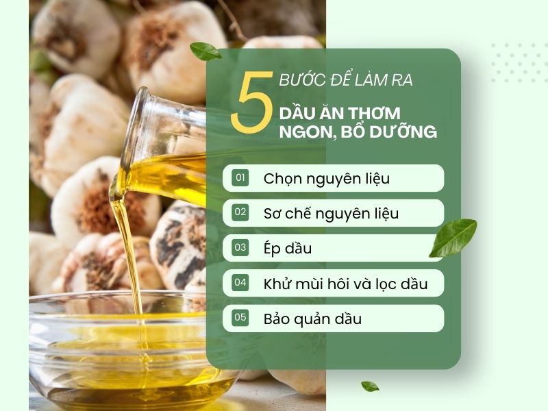 Công thức làm dầu ăn tại nhà với máy ép dầu lạc gia đình 