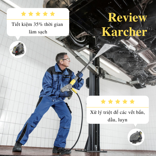 máy rửa xe nước nóng Karcher