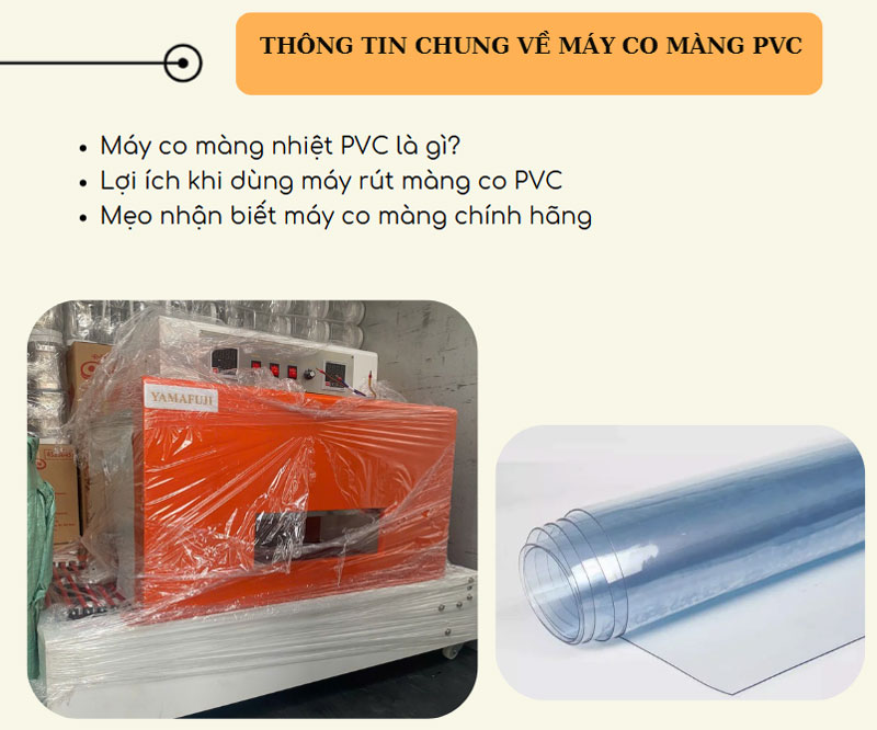 Máy co màng PVC Chính hãng Giá rẻ - uy tín nhất