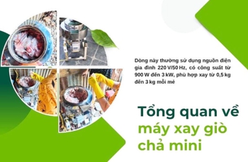 Top máy làm giò chả 0,5kg - 3kg phù hợp cho gia đình