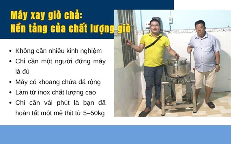 Máy xay giò chả - Nền tảng của chất lượng giò