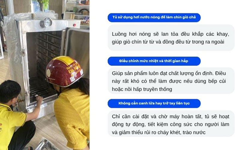 Tủ hấp giò chả - Đảm bảo độ chín hoàn hảo và giữ trọn hương vị