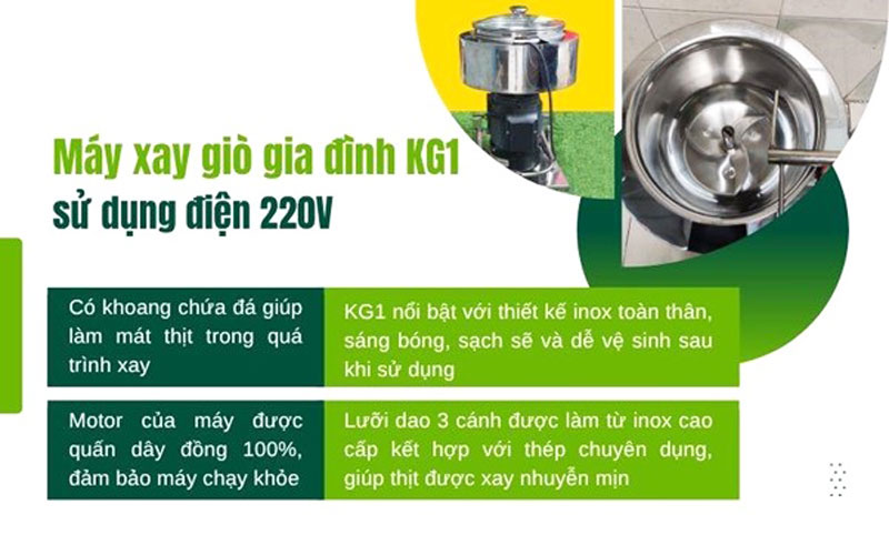 Máy xay giò gia đình KG1