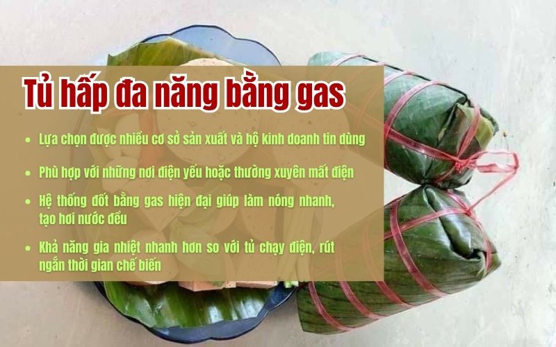 Ưu điểm của tủ hấp đa năng bằng gas