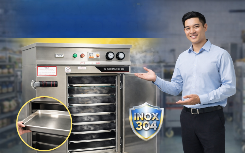 Cấu tạo và chất liệu inox 304 bền bỉ, an toàn