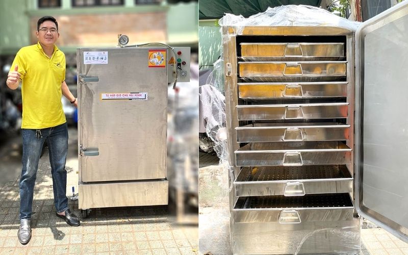 Tủ hấp giò chả 8 khay Tủ TH-8 đa năng